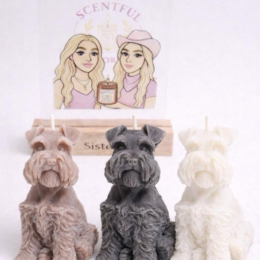 Miniature Schnauzer Candle